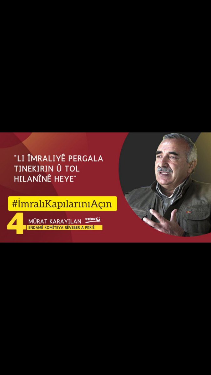siyasev4's tweet photo. Tecrîd sûcê mirovahiyê ye.

@CoE_CPT
@CoESpokesperson
@coe
@Europarl_EN
@EU_Commission

#İmralıKapılarınıAçın https://t.co/CY7hJ2bcti
