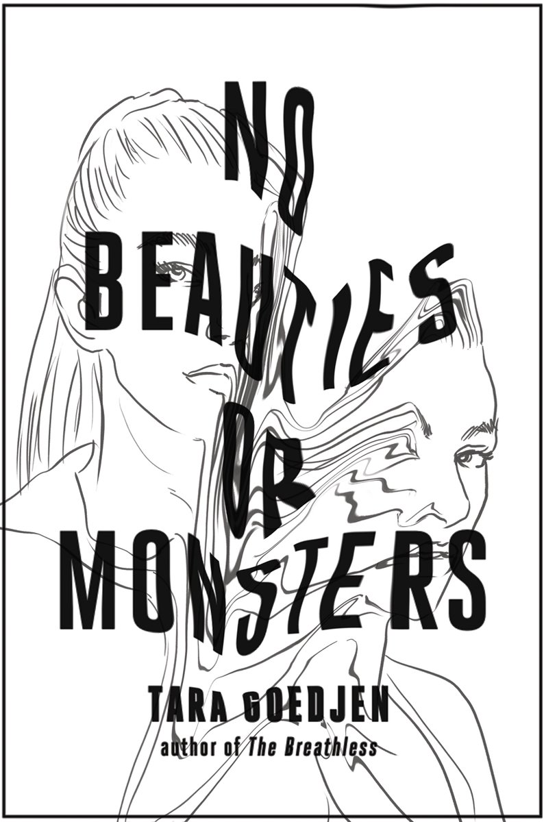 Going through the files of this project and I did some cracking sketches, still love these two. The beauty of a good book coupled with a good client and an open brief *chef's kiss* <a href="/TaraGoedjen/">Tara Goedjen - NO BEAUTIES OR MONSTERS is out now!</a>