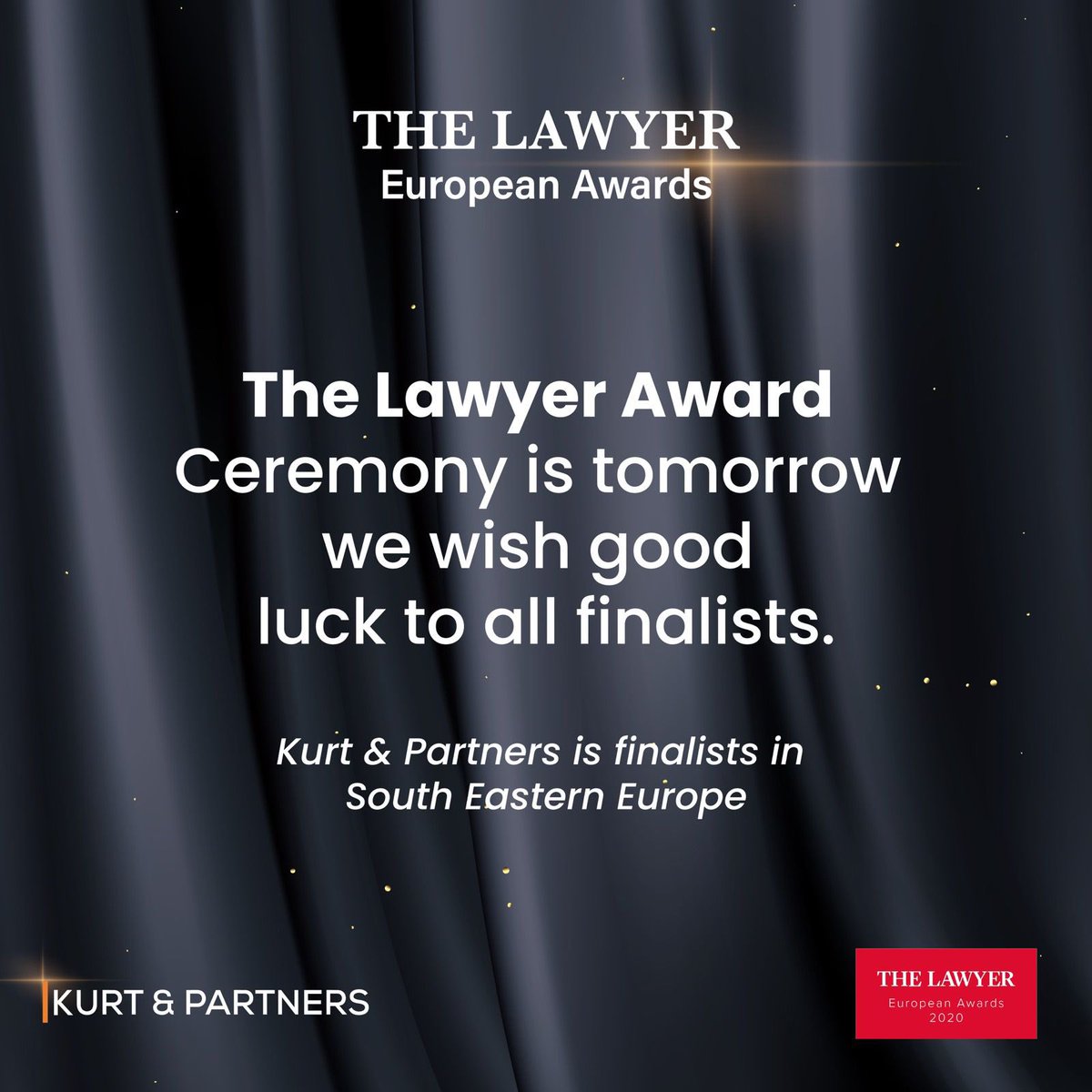 The Lawyer Award Ceramony is tomorrow we wish good luck to all finalist. #thelawyereuropeanawards