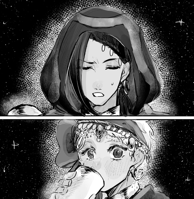 寮服に夜空は映え 
