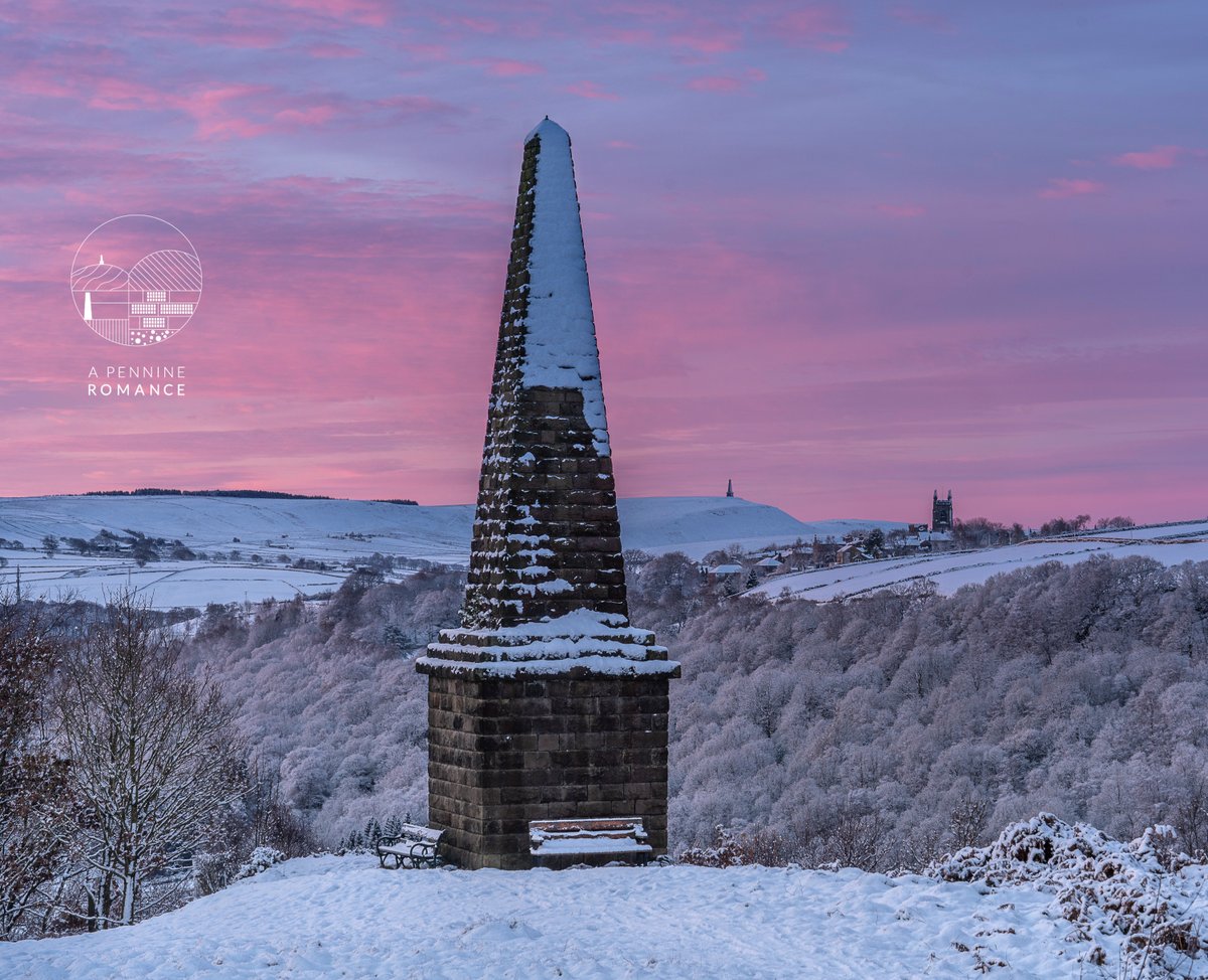 Monday morning. Wadsworth monument, Heptonstall and Stoodley Pike above Hebden Bridge. #hebdenbridge #calderdale #thenorth <a href="/HebdenTownHall/">The Town Hall</a> <a href="/VisitCalderdale/">Visit Calderdale</a>