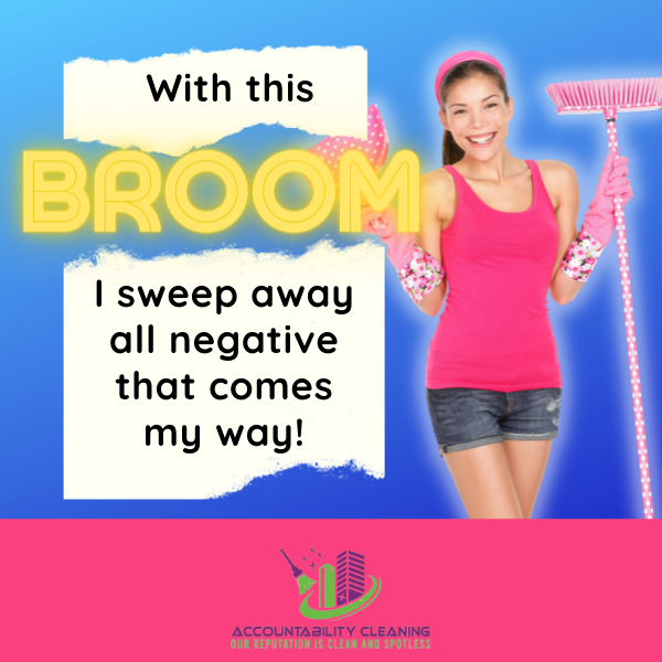 AccountCleaning's tweet photo. With this Broom i sweep away all negative that comes my way! ๐ช๐ช๐๐โค๏ธโค๏ธ
#Accountability #cleaning #cleaningtips #cleaningmotivations #cleanisgreen #keepitclean
#cleanliness #cleaningoffices #cleanUp #Stayclean #cleaningservice #professional https://t.co/msbKUSW1jz