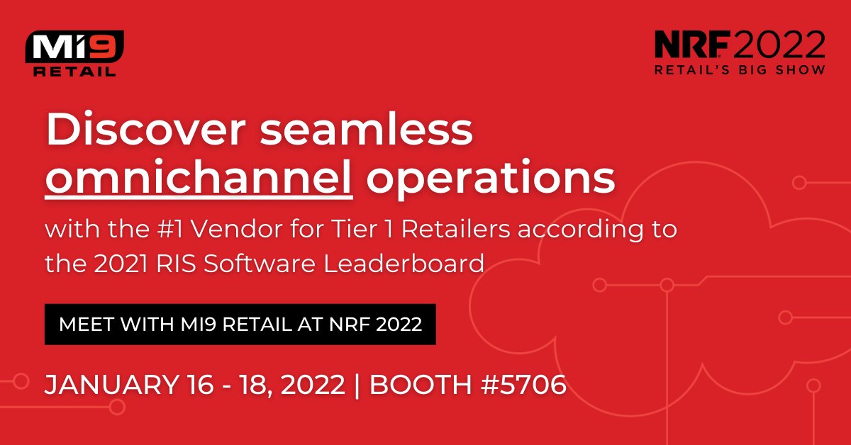 Mi9Retail's tweet photo. Evolving consumer behavior is transforming #omnichannel strategies. 

#1 Software for Tier 1 Retailers by @risnewsinsights, our Merchandise Management platform delivers a single, accurate version of the truth across your business.

Meet us at #NRF2022: https://t.co/vVumXogt4b https://t.co/0wD3rkMwPm
