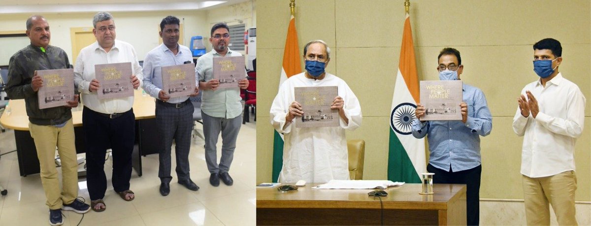 CMO_Odisha's tweet photo. CM @Naveen_Odisha released the book, “Where People Matter - 60 Years of Lokaseva Bhavan”, authored by Amar Jyoti Mahapatra. It chronicles the journey of the iconic building &amp; its transition from a centre of authority to a people-centric workplace serving the people of #Odisha. https://t.co/VeeWV9Xtmy