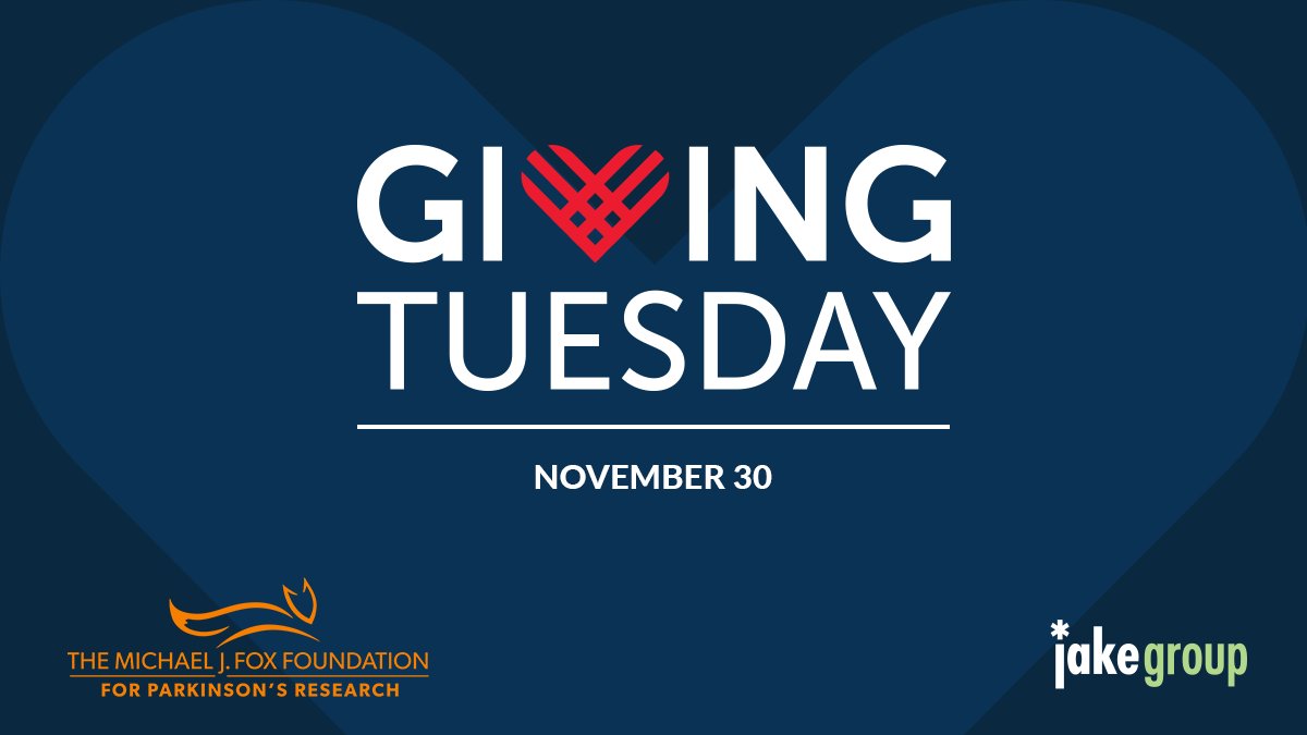 It's #GivingTuesday! The Jake Group is proud to continue our annual tradition of making a donation to a cause that is near and dear to our hearts. This year we are donating to the Michael J. Fox Foundation For Parkinson's Research (<a href="/michaeljfoxorg/">michaeljfox.org</a>).

---> michaeljfox.org
