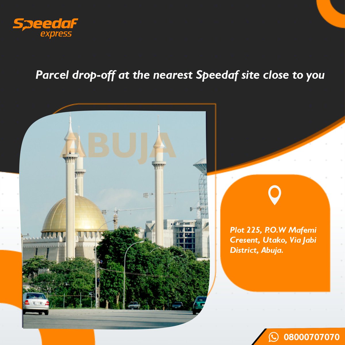 Officialspeedaf's tweet photo. 🚨🚨 LOCATION ALERT!!! 🚨🚨
No more delivery limitations, visit any of these Pickup and Drop-off stations in Abuja to fast-track your delivery.
#Abuja
#PickupAndDropOff
#NationwideDelivery
#SpeedafLoistics https://t.co/I7iOFLJq01