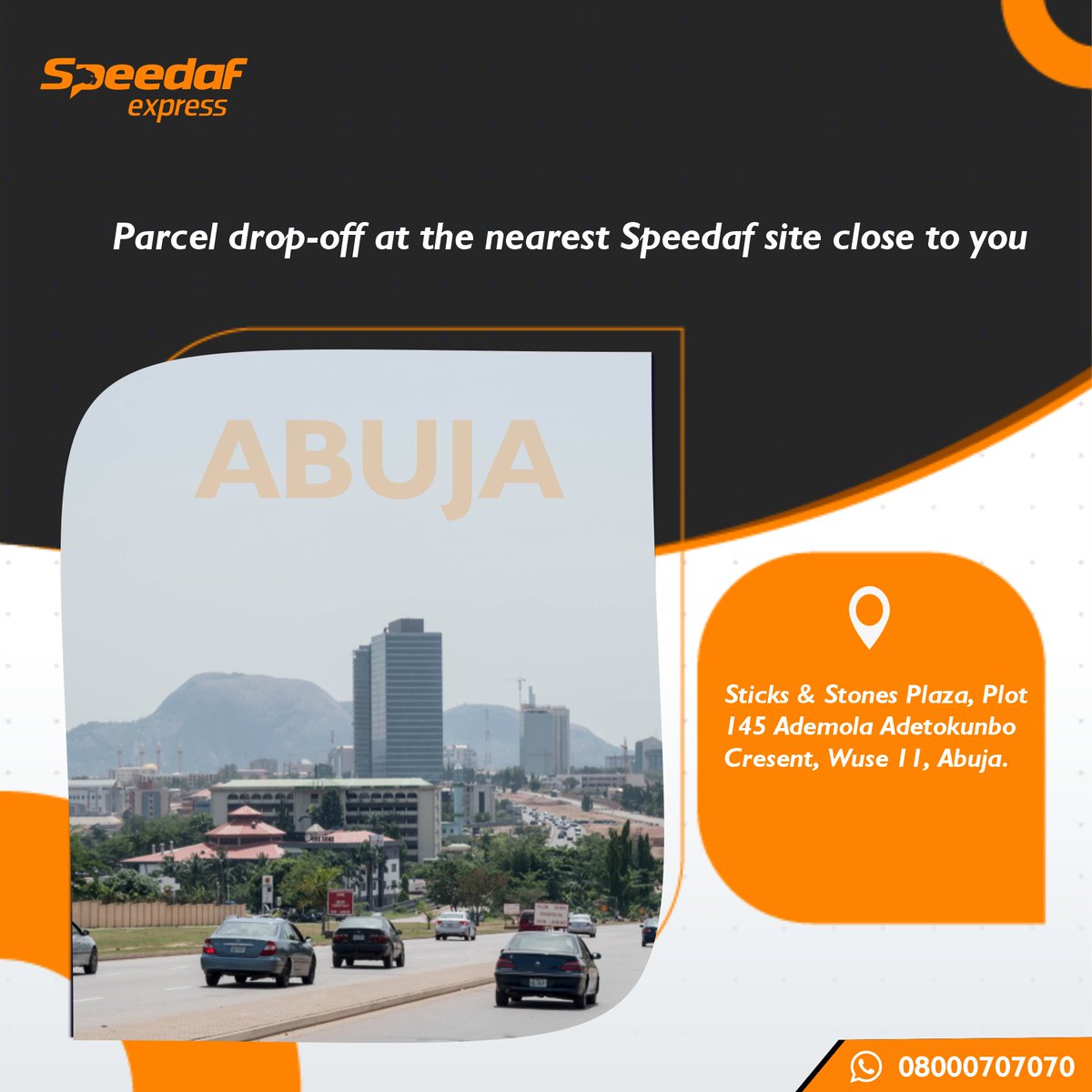 Officialspeedaf's tweet photo. 🚨🚨 LOCATION ALERT!!! 🚨🚨
No more delivery limitations, visit any of these Pickup and Drop-off stations in Abuja to fast-track your delivery.
#Abuja
#PickupAndDropOff
#NationwideDelivery
#SpeedafLoistics https://t.co/I7iOFLJq01