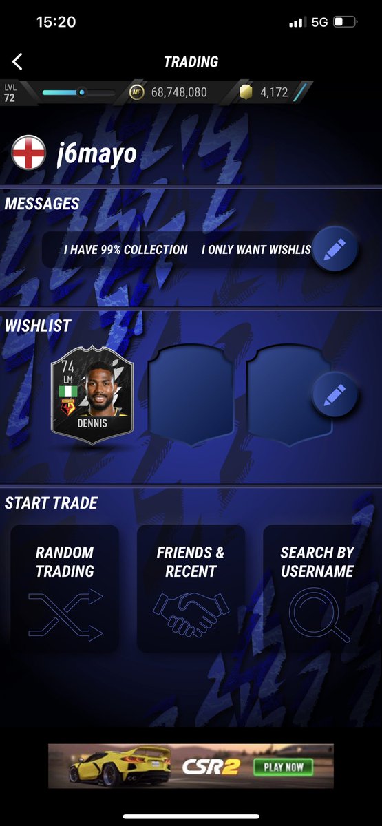 MadfutJ's tweet photo. Who has Dennis duplicate on MADFUT? Last card I need for 100%. Please! https://t.co/0FNfgqYwcP