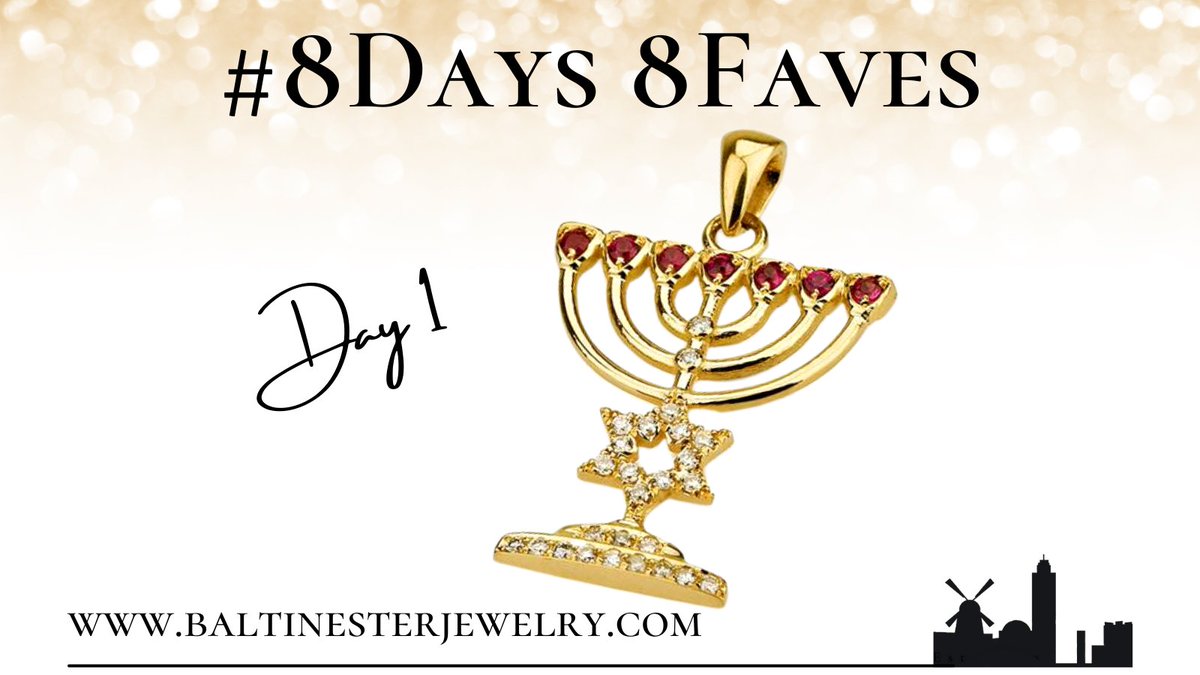 BaltinesterShop's tweet photo. Jewelry consultant Paula brings you exclusive picks this Hannukah with some of the season’s top trends and all-time favorites. 

Day 1:Fully handcrafted in 14K yellow gold, this pendant is a top seller this month
https://t.co/necYqpAhvV 

#baltinester #8days8faves #jewishjewelry https://t.co/RGraSdFQN3