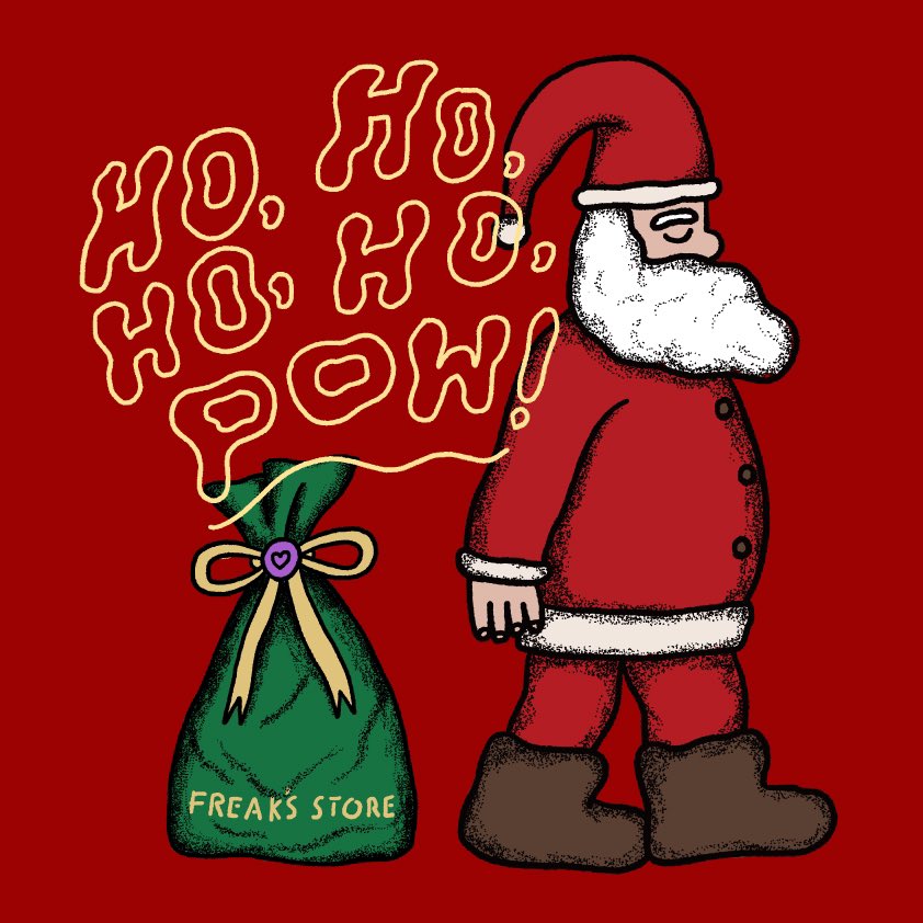 ncrqfi's tweet photo. FREAK'S STOREのクリスマスキャンペーンの絵を描きました🎅🎄ラッピングすると私の絵が入った缶バッジがついて来るそうです〜
https://t.co/9FfWjz6Acr https://t.co/c5XrhcIeke