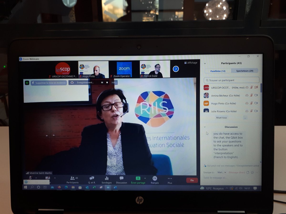 Ouverture de la conférence inaugurale des Rencontres Internationales de l'innovation sociale avec <a href="/sevesaintmartin/">Séverine Saint Martin</a> présidente des Scop Occitanie Méditerranée et René Moreno conseiller régional à L'#ess <a href="/poleREALIS/">Pôle REALIS</a> <a href="/Occitanie/">Région Occitanie</a> #RII5 @les_scop