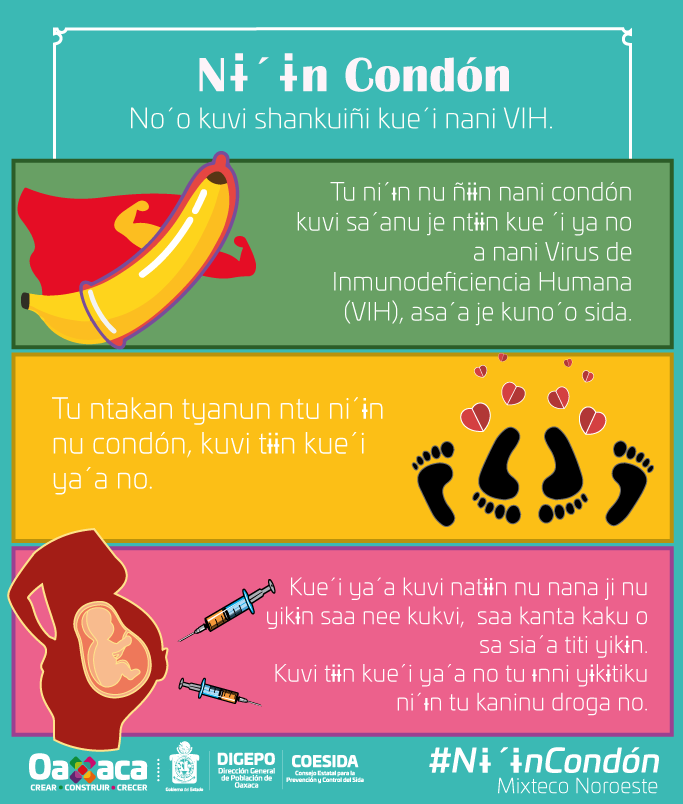 DIGEPO_GobOax's tweet photo. En las relaciones sexuales, usa siempre #Condón incluso si estás usando algún método anticonceptivo, ya que te estarás protegiendo de adquirir alguna #ITS, como el #VIH.
👉Consulta nuestra infografia en #MixtecoNoroeste
#NɨɨnCondón
@CONAPO_mx @SIPINNA_MX @urbanosoax @utvco https://t.co/XqRa4mnae4