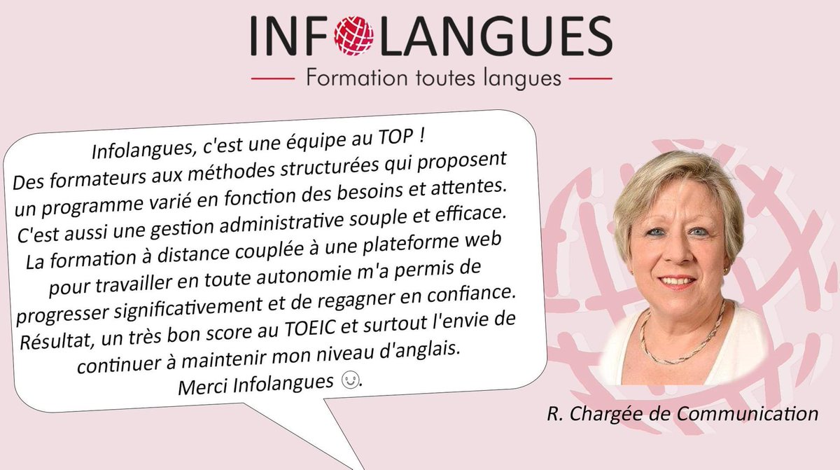 infolangues's tweet photo. #infolanguesnews Nous remercions tous nos clients pour leur confiance !

#cpf #coursdanglais #formation #formationlangues #languesétrangères #anglais #lyon #saintetienne #grenoble #aixenprovence #coursenligne #coursadistance #formationprofessionnelle #formationadistance https://t.co/ZvL0GQUFtn
