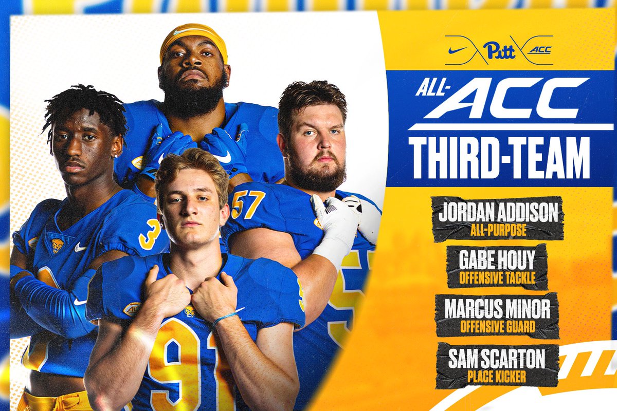 CoachDuzzPittFB's tweet photo. Congratulations to our players on EARNING their spot on the All-ACC teams. With team success comes individual success‼️

#H2P #WEnotME https://t.co/6L4XGUtmT3