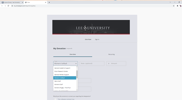 Lee Univ Softball tweet media
