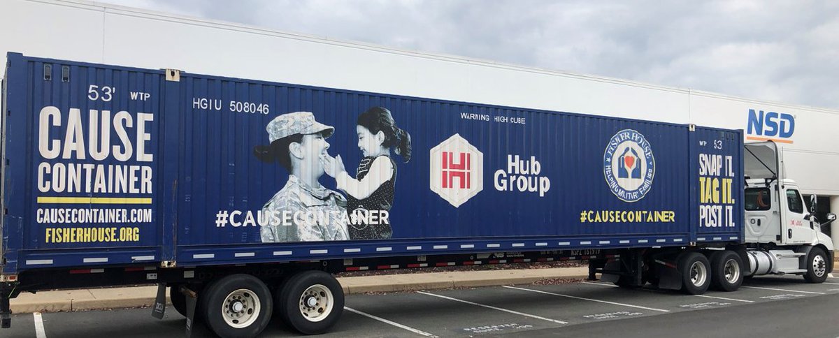 plynch_'s tweet photo. Hub Group Cause Container is here at NSD in Chantilly today.
Great cause - Fisher House - Supports Military Families
Hub Group #military #CauseContainer https://t.co/ZxPmJGpY0g