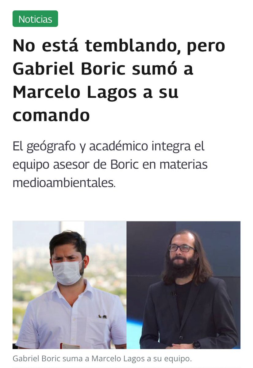AraChar2343's tweet photo. Que Marcelo Lagos  se sume al comando de Boric es la mejor noticia de hoy 🤗🤗
#GabrielBoricPresidente
#FotoEscolarxBoric https://t.co/2LlyBZU98N