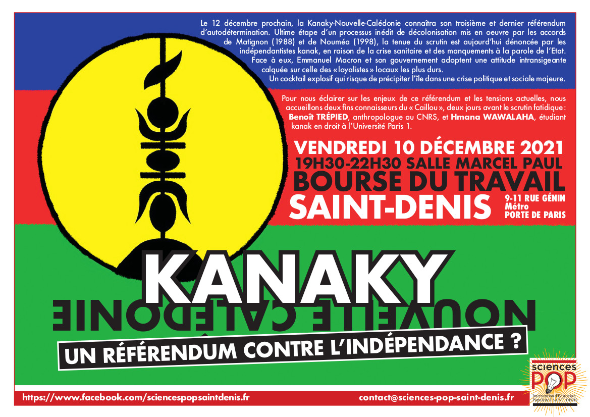 Survie&#39;s tweet - &quot;#Kanaky Nouvelle-Calédonie, un &quot;référendum contre  l&#39;indépendance?&quot;Conférence sur le referendum en #Kanaky le 10 décembre à la  bourse du travail de Saint-Denis. @FlnksOfficiel @laboIRIS  #stolenreferendum &quot; - Trendsmap
