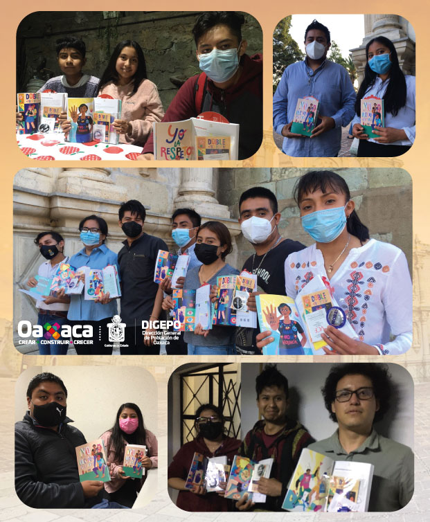 DIGEPO_GobOax's tweet photo. ����️📢Como parte de los #16DíasDeActivismo la #DIGEPO entregó el cuadernillo "Yo Decido" del @CONAPO_mx  a jóvenes y adolescentes de las colonias y barrios de la ciudad de Oaxaca #16dias 
@GabrielaRodr108 @KarlaHT_ @SIPINNA_MX @urbanosoax @miradajoven_mx @GobiernoMX @XhubjRadio https://t.co/aavj97NGAM