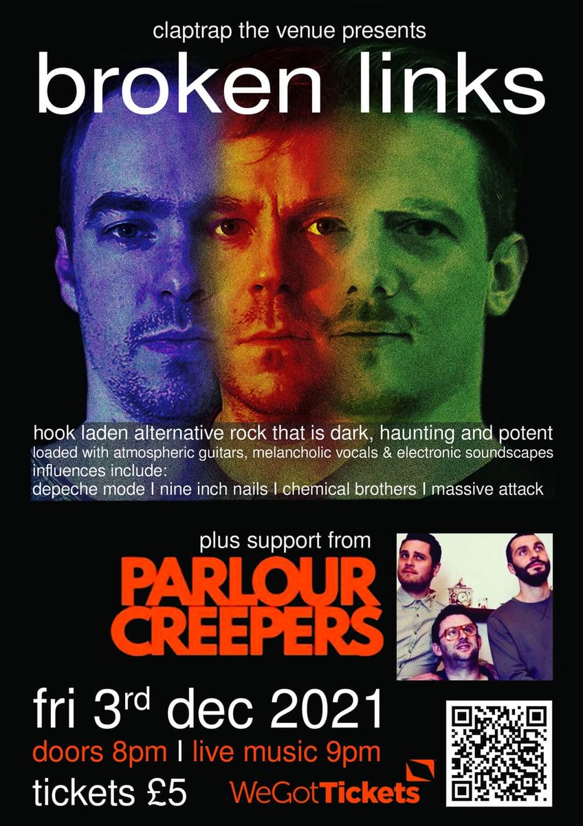 claptrapthevenue (@claptrapvenue) on Twitter photo #AlternativeRock this #FridayNight
For fans of #nineinchnails #depechemode <a href="/WeGotTickets/">WeGotTickets</a> £5 Support from Parlour Creepers. Doors 8pm #stourbridgenightout
#independentvenue
#supportlocal #fightbacklager
#thisbeersavesmusicvenues
#letthemusicplay #AlternativeRock this #FridayNight
For fans of #nineinchnails #depechemode <a href="/WeGotTickets/">WeGotTickets</a> £5 Support from Parlour Creepers. Doors 8pm #stourbridgenightout
#independentvenue
#supportlocal #fightbacklager
#thisbeersavesmusicvenues
#letthemusicplay