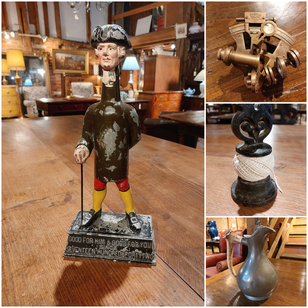 eversleybarn's tweet photo. #frenchbarbola #barbolabasket #frenchbasket #30sglassbowl #handblownglassbowl #whitbreadadvertising #stringcutter #pewterjug #hornhandlejug #judismithantiques #eversleybarnantiques https://t.co/FkywFftqIG