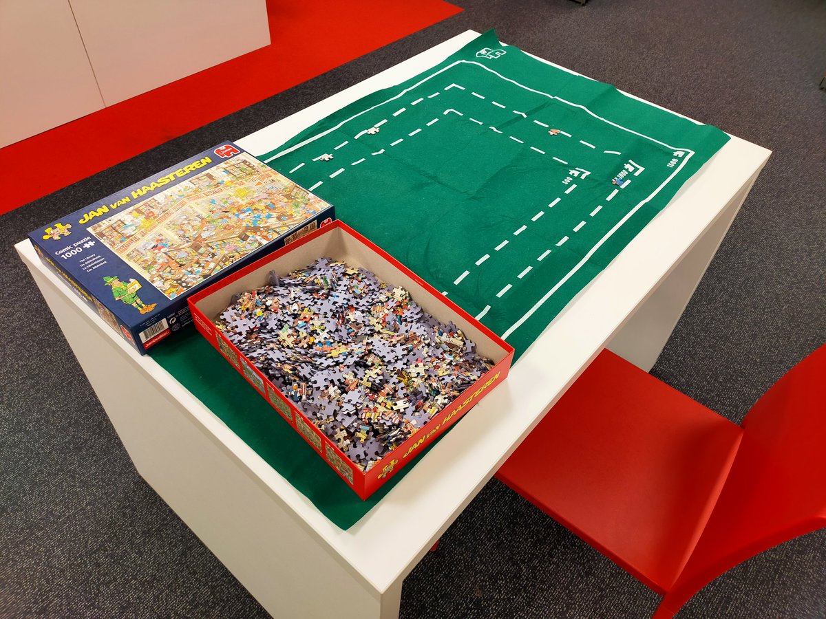 xElisax3's tweet image. Ook in bibliotheek Epe kun je een stukje leggen aan de bibliotheek puzzel! @BiebNoordVeluwe