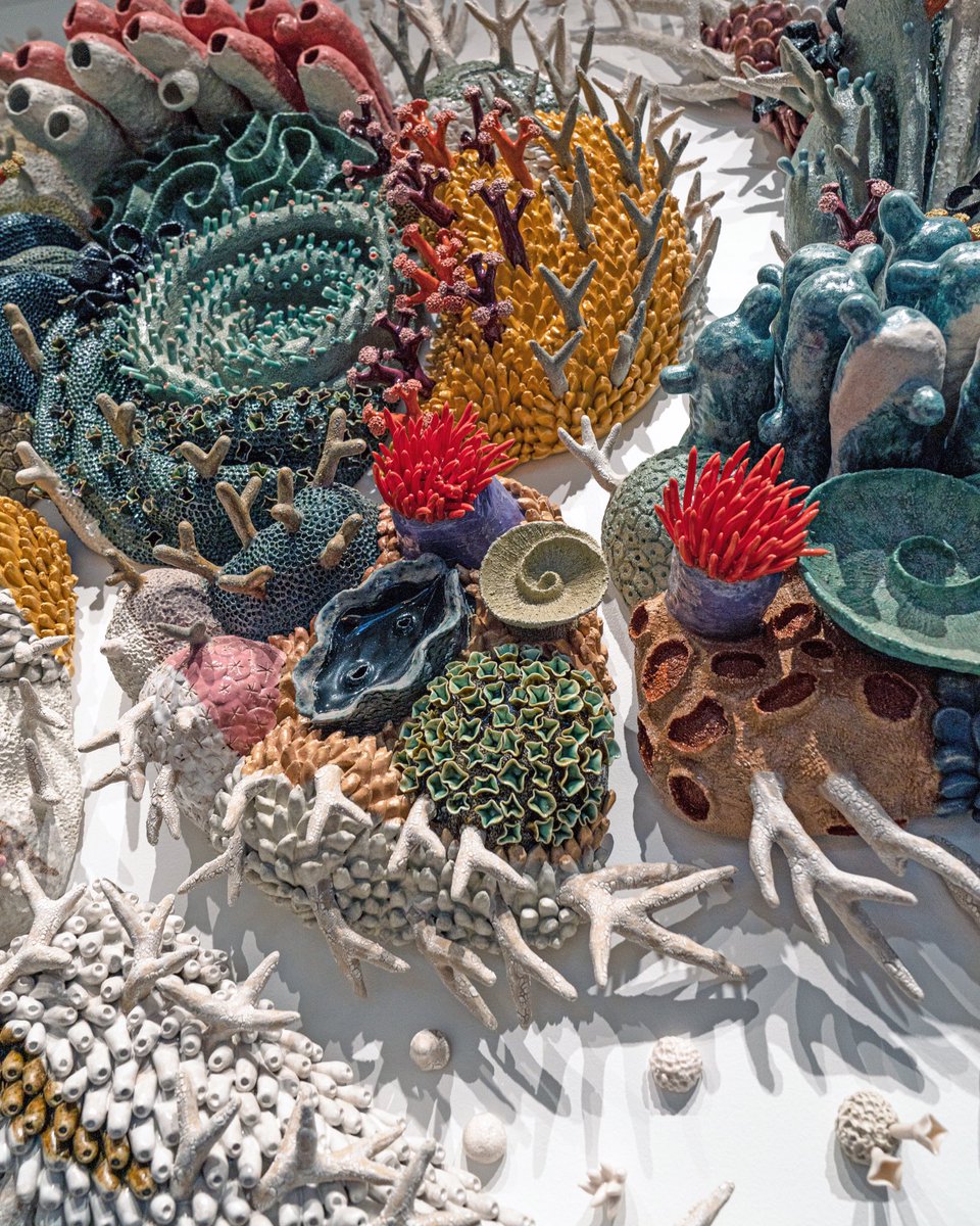 💥
.  .  . 
our changing seas VII (2021) • courtney mattison • glazed stoneware + porcelain 
.  .  . 
<a href="/seabirdresort/">The Seabird</a> 
📸: rebecca webb