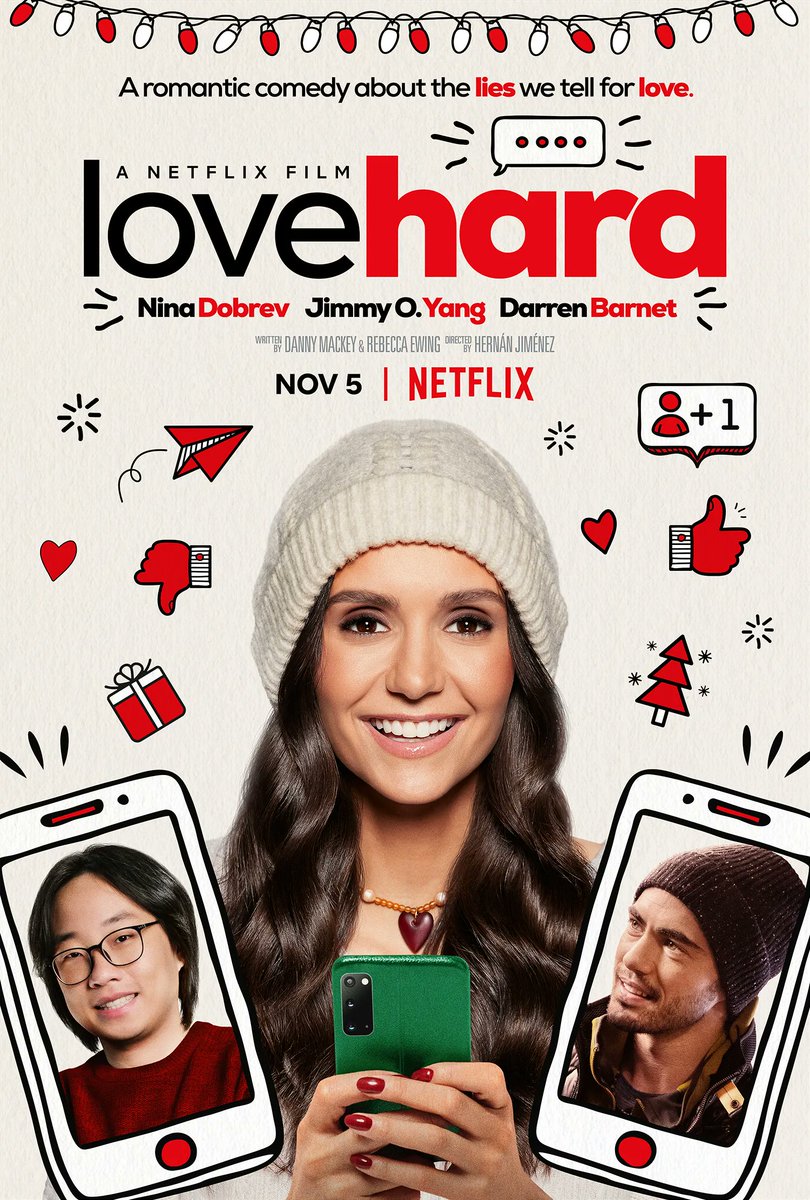 RomCrime's tweet photo. New Episode Out 🌟  Love Hard + Catfisher Turned Cupid = 🐈‍⬛🐟
This holiday romp serves up tons of laughs and a truly charming romance. The lesson here kids is to just be yourself bc there is no one more lovable than the REAL you. #lovehardnetflix #emmaperrier #Catfish #romcom https://t.co/dXJvRFluXo