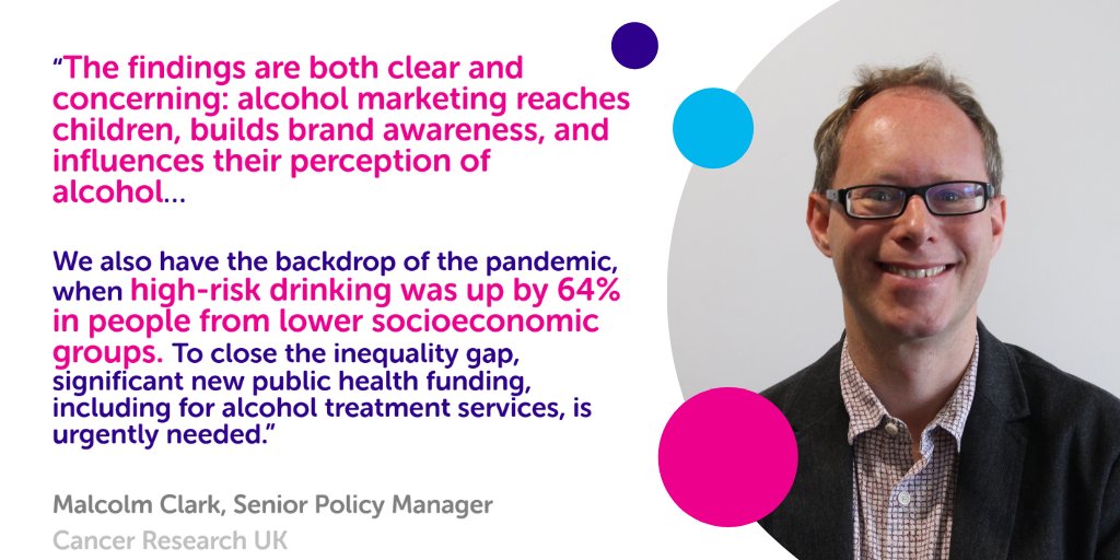 CRUK_Policy's tweet photo. Today @UK_AHA release their #NoEscapeReport revealing the damage alcohol marketing has on vulnerable groups in the UK. 

Senior Policy Manager Malcolm Clark reminds governments across the UK of the action urgently needed to address these harms &amp; level up our nation's health 1/2 https://t.co/DQ5Lpks5g6