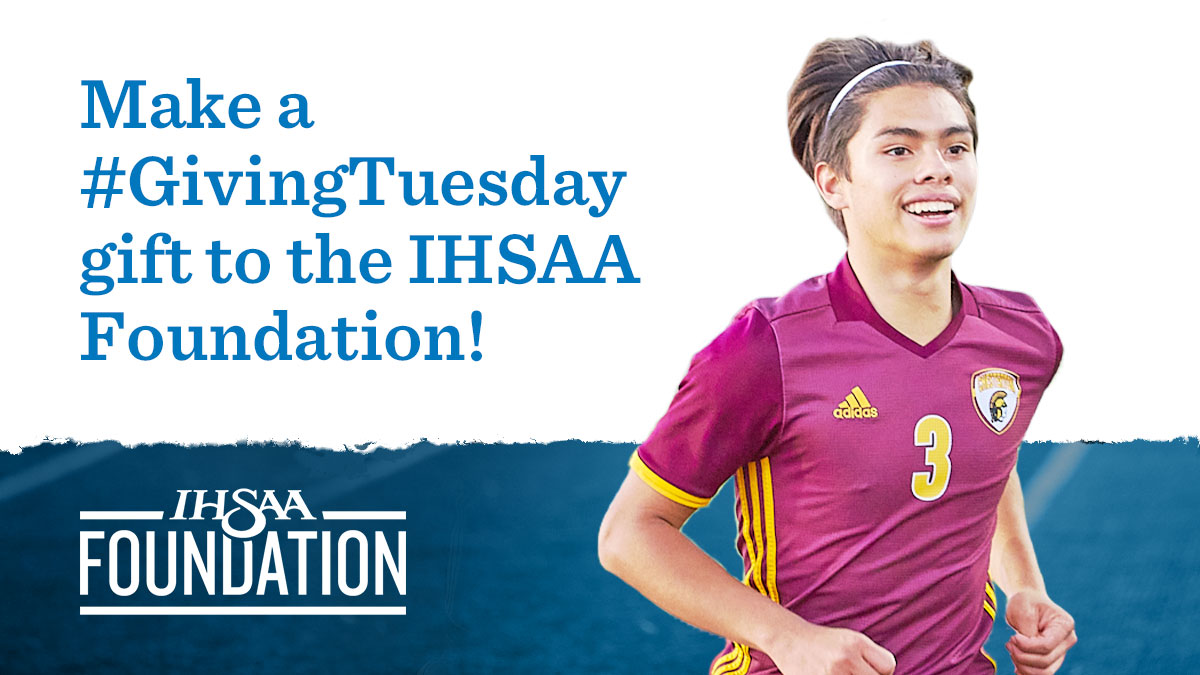 IHSAAFoundation's tweet photo. Today is #GivingTuesday! Together, we can have an even greater impact in 2022 recruiting high school officials, training ADs and coaches, awarding student-athlete scholarships and supporting IHSAA member-schools. Make your tax-deductible gift at https://t.co/nraIlJdpKP today! https://t.co/igYHNHUMCk