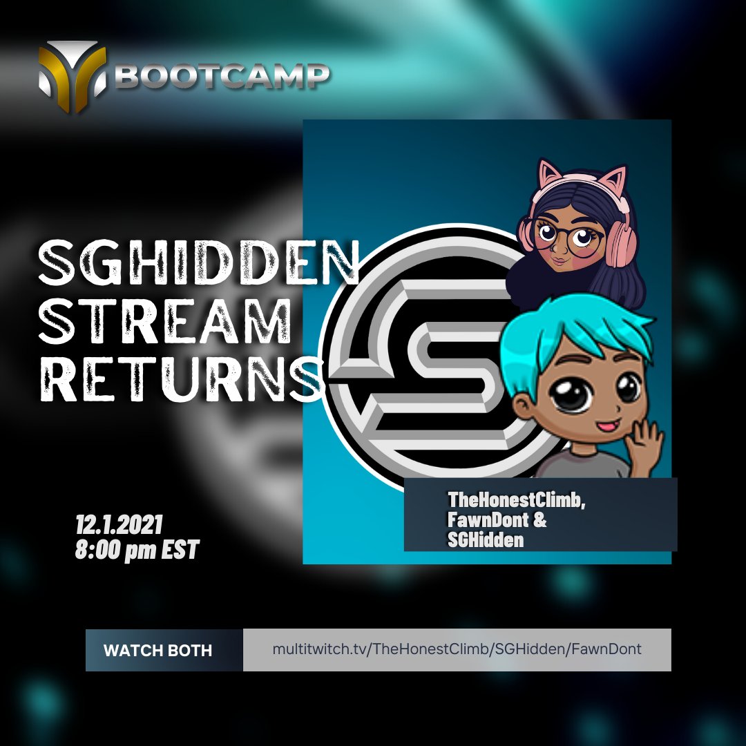 TheHonestClimb's tweet photo. Make sure you tune in! Myself, @FawnDont, and @SGHidden are going live for SG's return! Hype! 
#Savvy #Scoundrel #Slayerz #LeagueOfLegends #TFT https://t.co/WtdQNCUPQJ