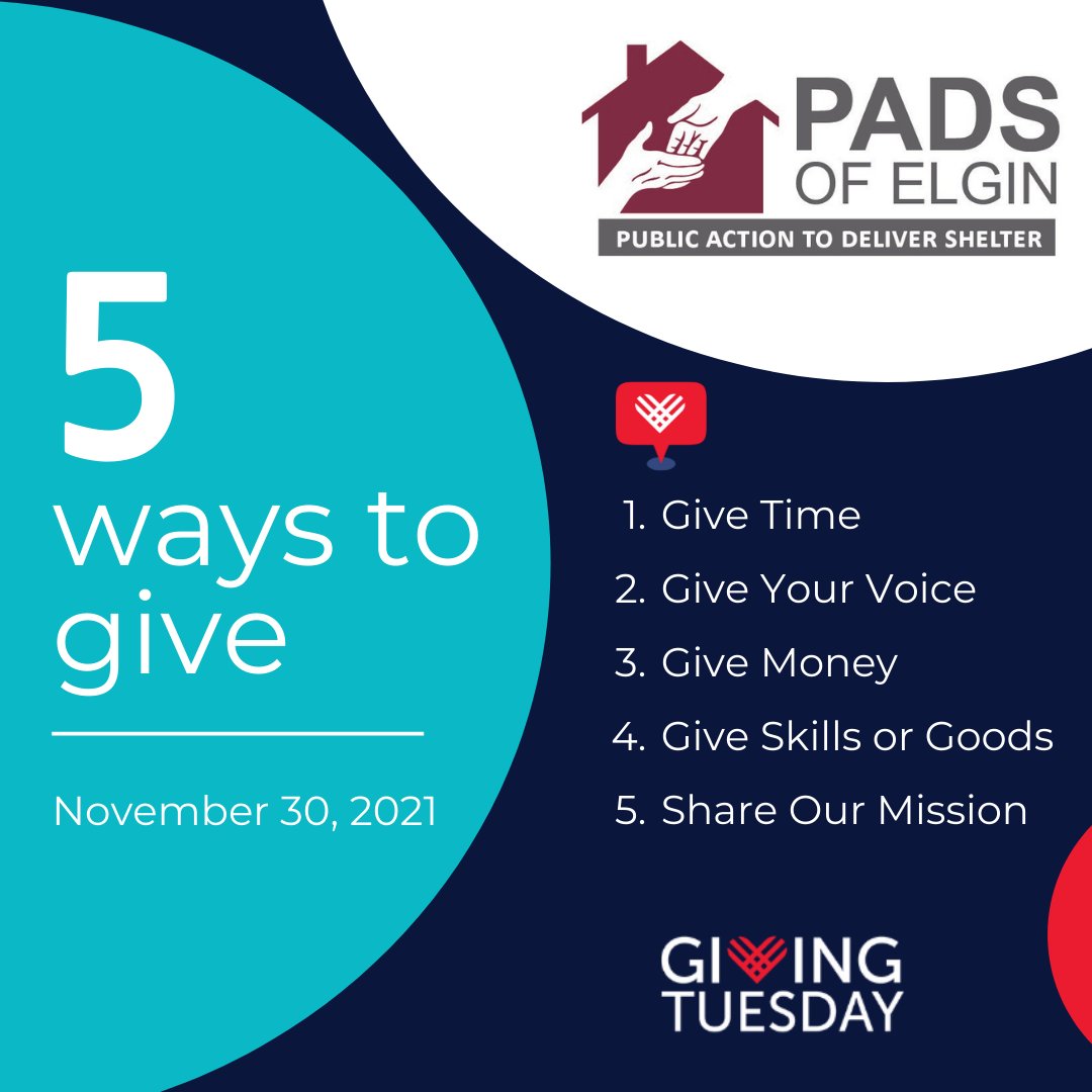 padsofelgin's tweet image. PADS of Elgin is always so grateful for being part of such a wonderful community ❤️ 

Consider supporting us today for @GivingTuesday as we aim to reach our goal of $10,000!  

visit padsofelgin.org for more information or to donate