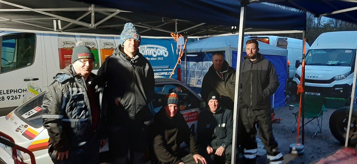 Can't thank these guys enough.. their absolute dedication, skills, and encouragement, got the Chevette and Andy and me !!.. to the finish of the Roger Albert Clark Rally'21. #TeamBellagioRAC #TopBlokes <a href="/JohnsonsCoffee/">JohnsonsCoffee</a>