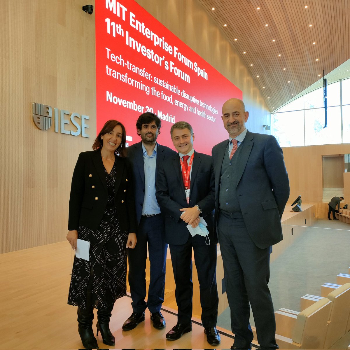 mitefspain's tweet photo. At the end of a great 11th annual MiTEF Investor's Forum with past President and VP @clarapombo, and Gonzalo Trigo and Antonio Rueda from sponsor @VASS_Group, together with our President @jalatasa: thank you!! https://t.co/72UXxWmk7y