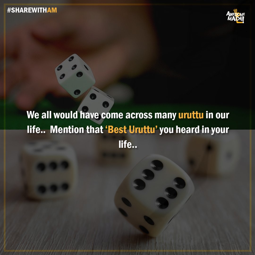 AwesomeMachi's tweet photo. Mention that 'Best Uruttu' ๐๐ฒ
#UruttuOfLife #LifeLessons #ShareWithAM #AwesomeMachi https://t.co/zIZ61HSqgS