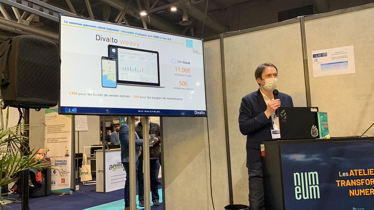 henricharles74's tweet photo. Brillante intervention de #christiandinault : adapter son CRM #weavy #Divalto à l’ère 4.0 ! https://t.co/UqemKkrUdK