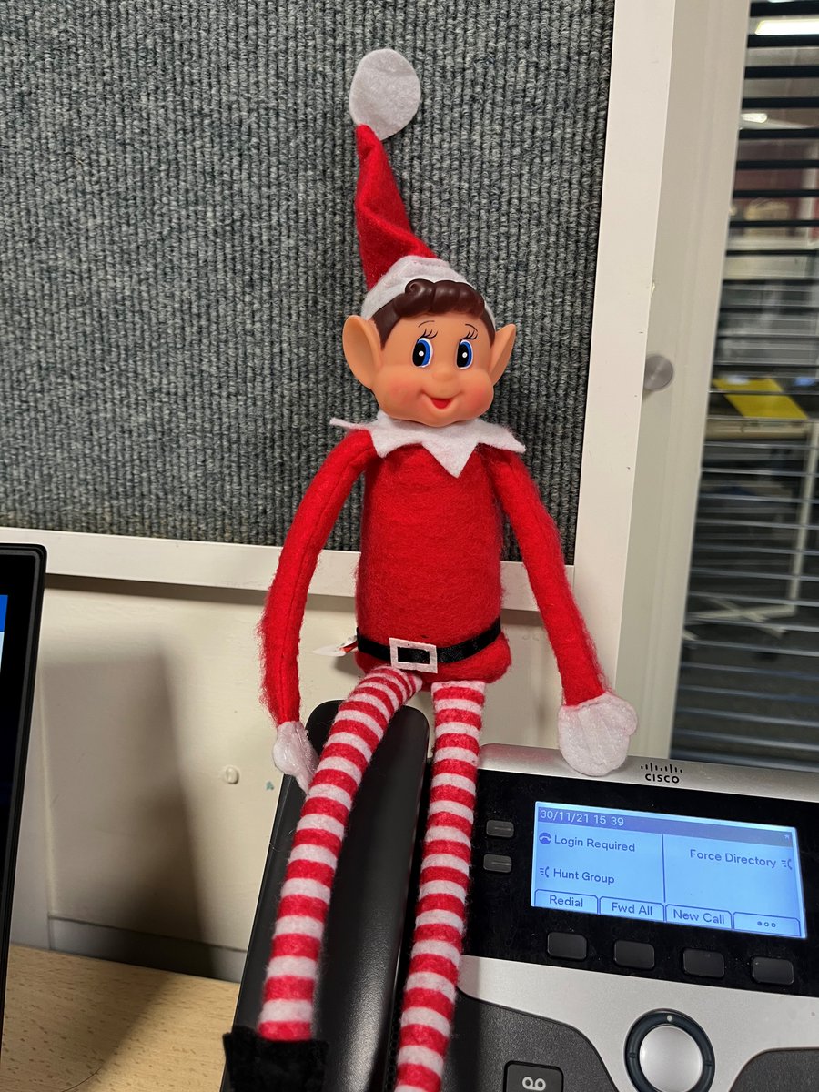 NorthantsFCR's tweet image. Someone heard that it's December tomorrow and has decided to make an early appearance. He promises not to get up to too much mischief this year🤞😉

#elfonashelf #Decemberiscoming 🎄
