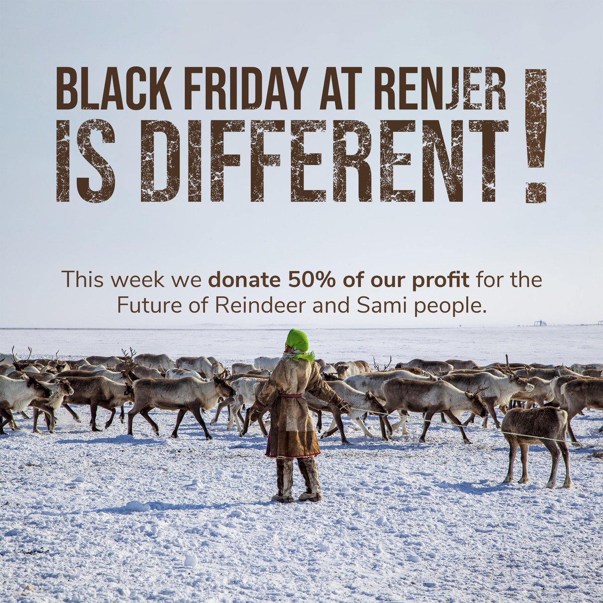RenjerJerky's tweet photo. ICYMI: We will donate 50% of last weeks profits to the @ejfoundation in order to support the protection of the fragile #Arctic environment! 

https://t.co/WeOYk39VuZ

#BlackFriday #BlackFriday2021 #environmental #environmentawareness #environmentaljustice #reindeer #sami #lapland https://t.co/ef6drhndFQ