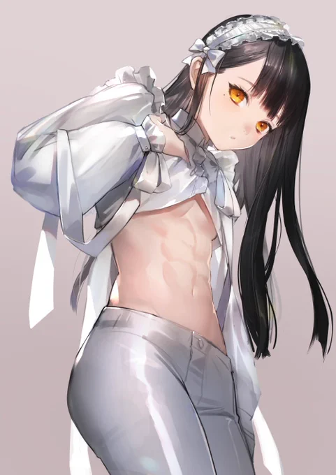 #今月描いた絵を晒そう
予想以上にたくさん反応いただけた腹筋ちゃん 