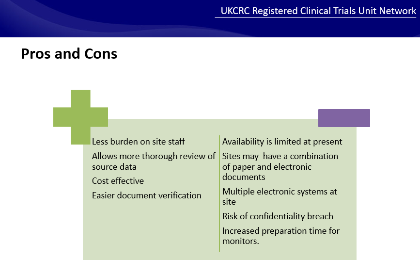 UKCTUNetwork's tweet photo. Patricia Rafferty @ NI CTU discusses the theory and conduct of remote monitoring including some of the resource implications.
#IntroToMonitoring #UKCTUNetwork https://t.co/tM9Qxe1o7q