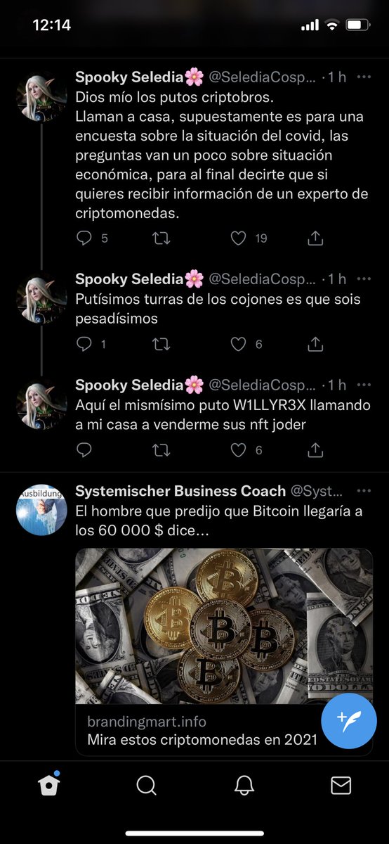 arnau_94's tweet photo. @SelediaCosplay Hasta en los anuncios de twitter, que no ves twitter que todo lo que leo es ENCONTRA de las criptomonedas no a favor… https://t.co/cIM6jptKRU