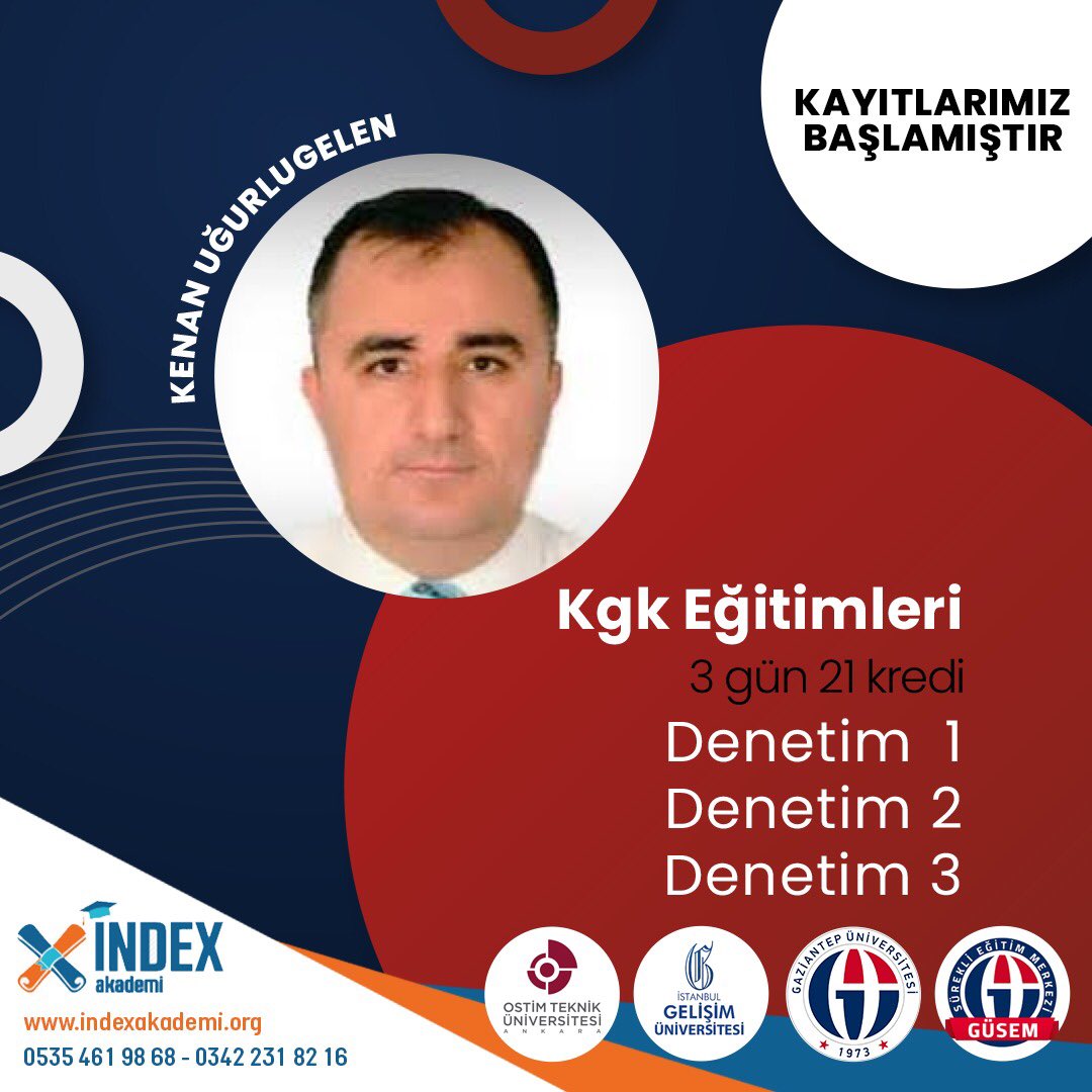 indexakademi's tweet photo. Kgk Eğitimleri
3 Gün 21 Kredi 
Denetim 1
Denetim 2 
Denetim 3

Kayıtlarımız Başlamıştır. 

#indexakademi #index #akademi #eğitim #muhasebeeğitimleri #gagiad #güsem #gaziantepuniversitesi #tabiplerodası #kurumsalegitim 
https://t.co/AGERB1GTom
03422318216
05354619868 https://t.co/KebnfY3EID