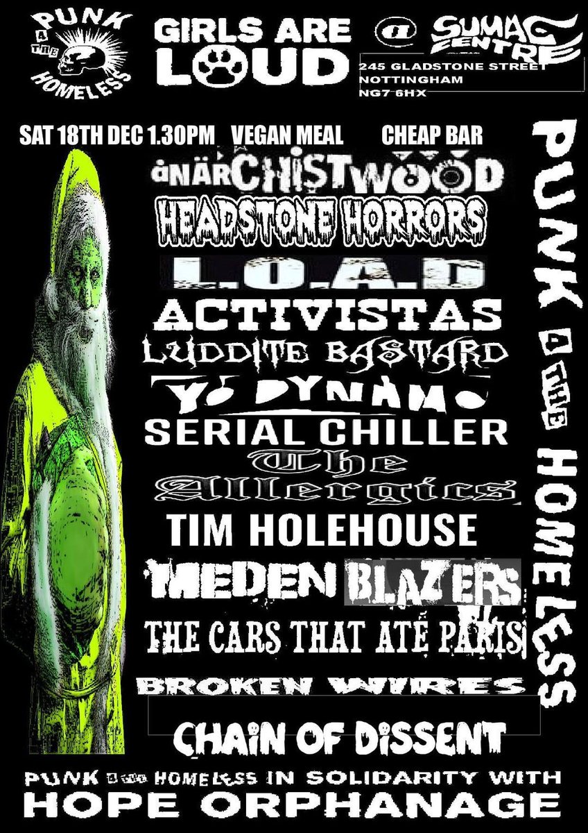 This amazing gig will be <a href="/P4THofficial/">Punk 4 The Homeless</a> ' last gig of 2021 and Eagle Spits birthday bash
