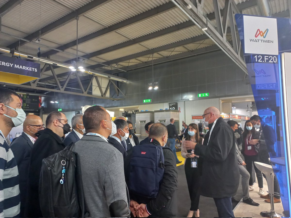 Visit of a Turkish delegation on <a href="/WATTMEN_FR/">WATTMEN</a> booth at <a href="/Enlit_Europe/">Enlit Europe</a> .
