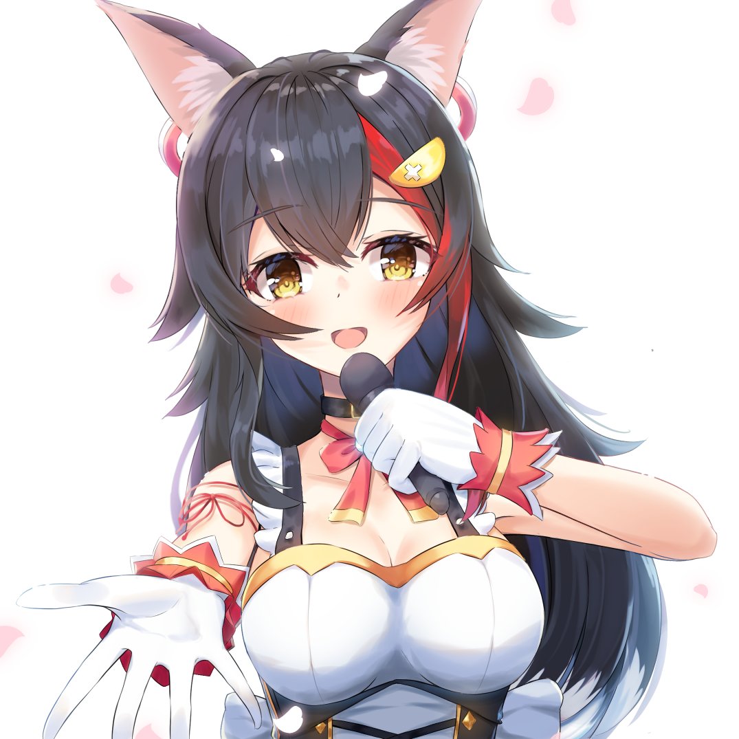 大神ミオ 「#いいミオの日 
ミオしゃの歌枠・ウクレレ枠はよく子守唄になってます(*'▽`*」|けースヶのイラスト