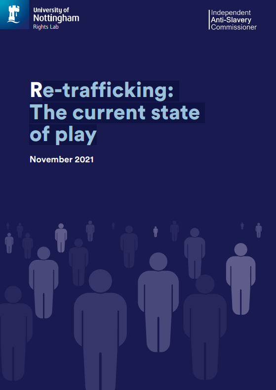 REPORT LAUNCH Re-Trafficking: The current state of play. A new joint study from IASC and <a href="/rightsbeacon/">Rights Lab</a> examines the evidence, data and literature on re-trafficking. Read the report and Dame Sara's blog post to mark its release #HumanTrafficking:  antislaverycommissioner.co.uk/news-insights/…