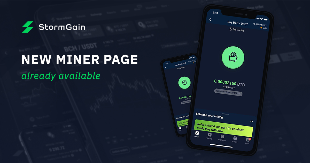 StormGain_com's tweet photo. We have updated the miner's page. Try it out and share your opinion 😎 https://t.co/zgNGBqLrYP