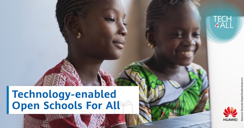 HUAWEI_TECH4ALL's tweet photo. #Huawei is proud to launch the “Technology-enabled Open Schools for All” project together with @UNESCO, designed to connect school &amp; home-based #learning in crisis-hit regions, ensuring the continuity &amp; quality of #education. Learn more: https://t.co/4t7ExDa1yh #Tech4Edu