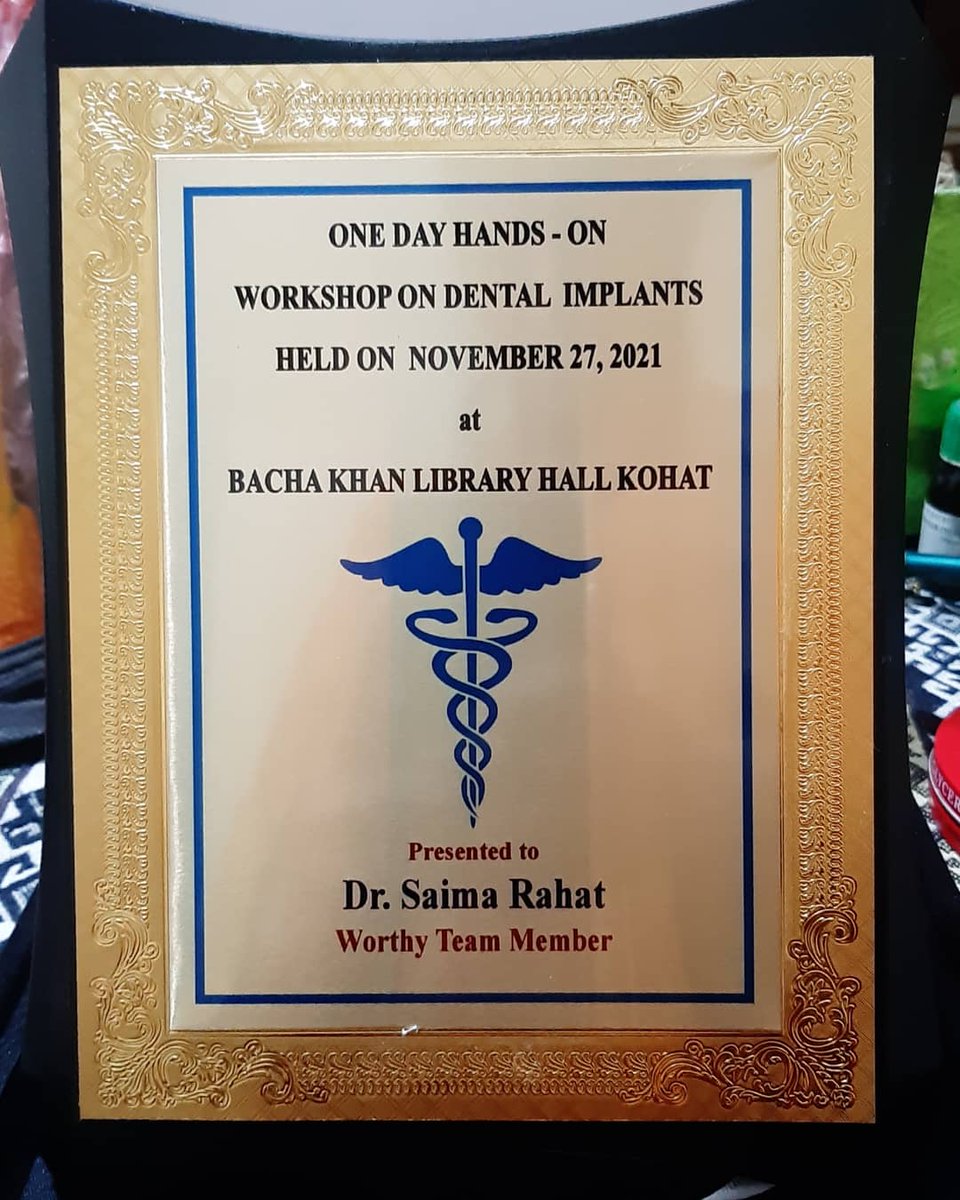 SaimaRahat_'s tweet photo. Being a Co_organizer in arranging "HandsOn Workshop on dental implants". 🥰😇
#BeingTeamMember
#ThanksMyTeam
1/2 https://t.co/eFcIVI2jJW