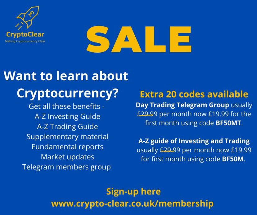 cryptoclearinfo's tweet photo. Due to the success of our Black Friday offer we have now extended it and we are now offering an additional 20 discount codes available.

Check out the codes below and signup today - https://t.co/echpf8Cj3E #crypto #sale #cryptocurrecy #investing #trading #cryptoclear https://t.co/3GmsMYL30j